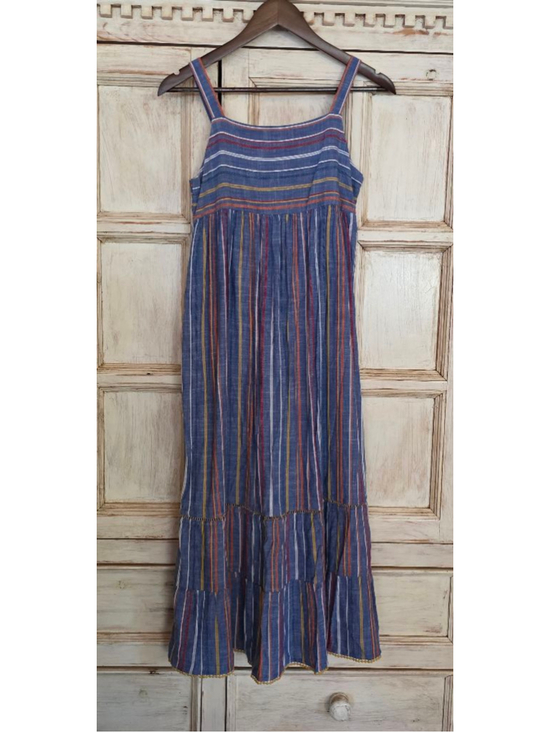Cat & Jack Other - Girls Cat & Jack Casual Dress XL Blue Multi-color Striped